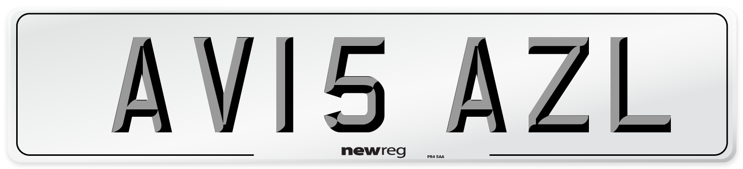 AV15 AZL Number Plate from New Reg